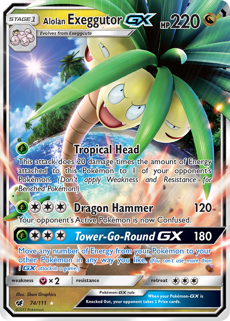 Alolan Exeggutor-GX - Crimson Invasion - Pokémon