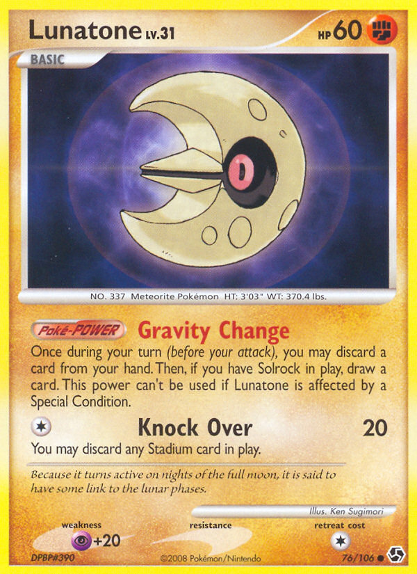 Lunatone - Great Encounters - Pokémon